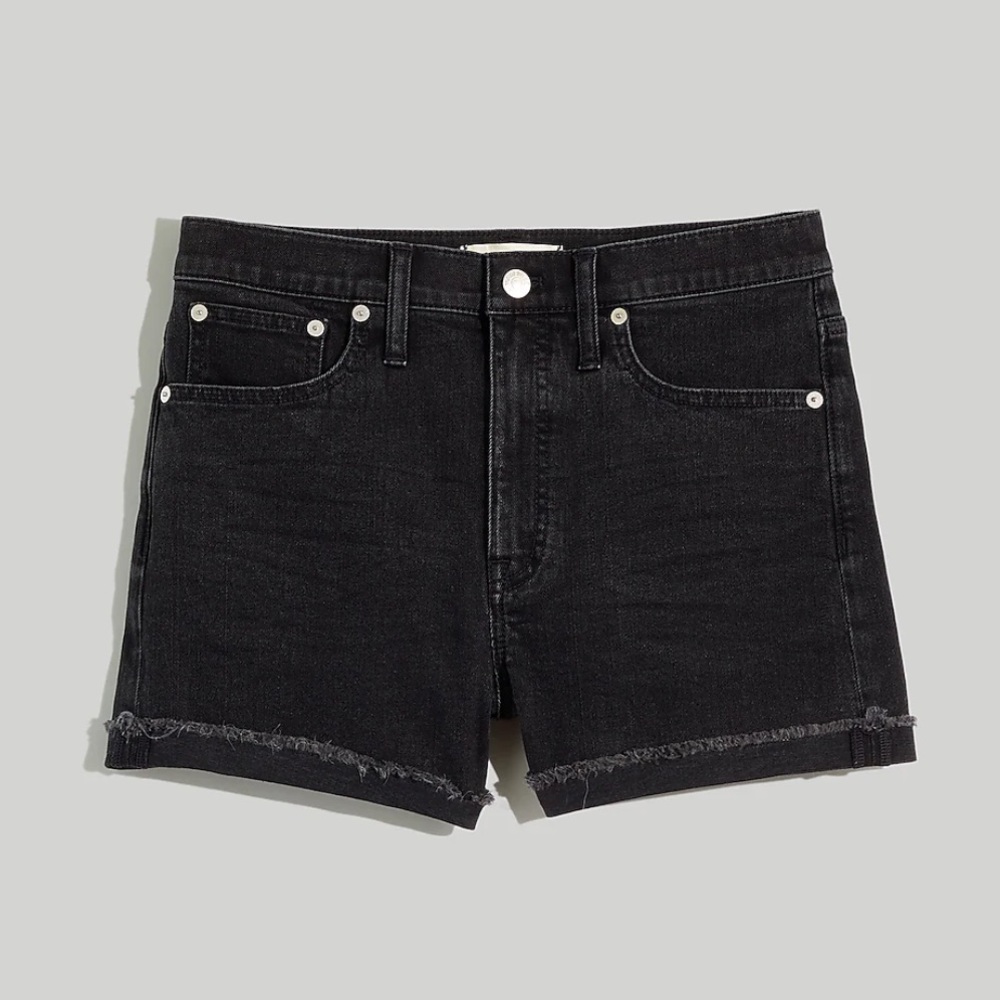 Madewell High Rise Denim Shorts in Lunar Wash